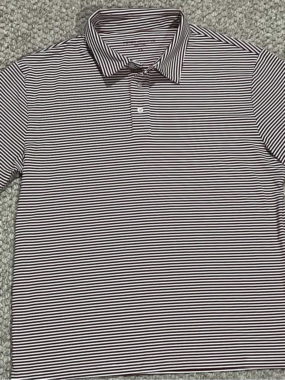 Peter Manning Red And White Stripe Polo  Shirt 4x PLEASE READ DESCRIPTION